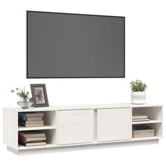 vidaXL TV-taso valkoinen 156x40x40 cm täysi mänty hinta ja tiedot | TV-tasot | hobbyhall.fi