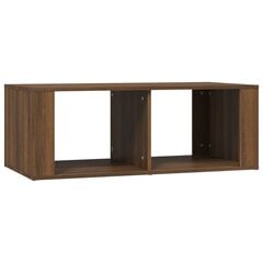 vidaXL Sohvapöytä ruskea tammi 100x50x36 cm tekninen puu hinta ja tiedot | Sohvapöydät | hobbyhall.fi