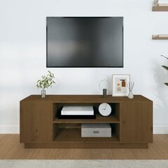 vidaXL TV-taso hunajanruskea 110x35x40,5 cm täysi mänty hinta ja tiedot | TV-tasot | hobbyhall.fi