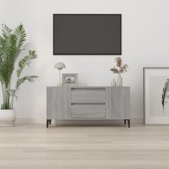 vidaXL TV-taso harmaa Sonoma 102x44,5x50 cm tekninen puu hinta ja tiedot | TV-tasot | hobbyhall.fi