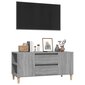 vidaXL TV-taso harmaa Sonoma 102x44,5x50 cm tekninen puu hinta ja tiedot | TV-tasot | hobbyhall.fi