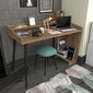 Pöytä, Asir, 121,8x59x88,3 cm, ruskea hinta ja tiedot | Tietokonepöydät ja työpöydät | hobbyhall.fi