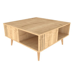Sohvapöytä, Asir, 89,6x89,6x46,5 cm, beige hinta ja tiedot | Sohvapöydät | hobbyhall.fi