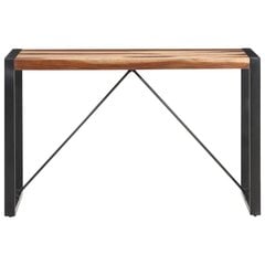 vidaXL Ruokapöytä 120x60x75 cm täysi puu seesamviimeistelyllä hinta ja tiedot | Ruokapöydät | hobbyhall.fi