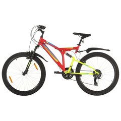 vidaXL Maastopyörä 21 vaihdetta 26" renkaat 49 cm runko punainen hinta ja tiedot | Polkupyörät | hobbyhall.fi