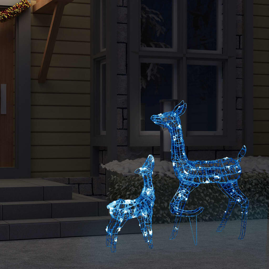 vidaXL Poroperhe joulukoriste akryyli 160 LED-valoa sininen hinta ja tiedot | Joulukoristeet | hobbyhall.fi