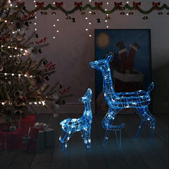 vidaXL Poroperhe joulukoriste akryyli 160 LED-valoa sininen hinta ja tiedot | Joulukoristeet | hobbyhall.fi