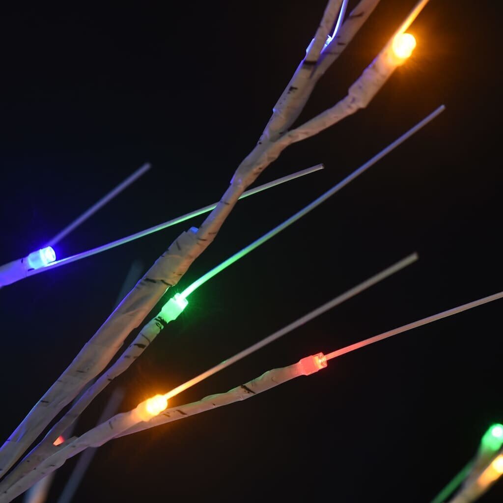 vidaXL Joulukuusi 180 LED 1,8 m värikäs paju ulos/sisälle hinta ja tiedot | Joulukoristeet | hobbyhall.fi