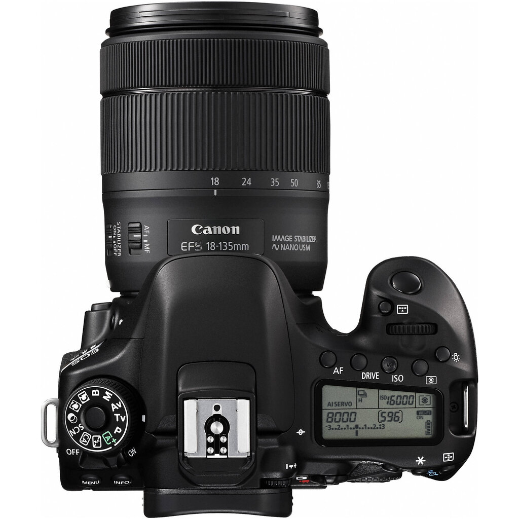 Canon EOS 80D 18-135mm IS USM - Demo (expo) hinta ja tiedot | Kamerat | hobbyhall.fi