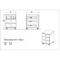 426459 Germania Rolling Filing Cabinet "Altino" 40x48,9x56,9 cm Navarra-oak and White hinta ja tiedot | Kaapit | hobbyhall.fi