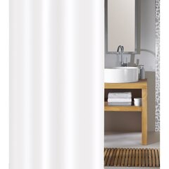 430283 Kleine Wolke Shower Curtain "Phoenix" 180x200 cm White hinta ja tiedot | Kylpyhuoneen sisustus | hobbyhall.fi