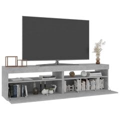 vidaXL TV-tasot 2 kpl LED-valoilla betoninharmaa 75x35x40 cm hinta ja tiedot | TV-tasot | hobbyhall.fi