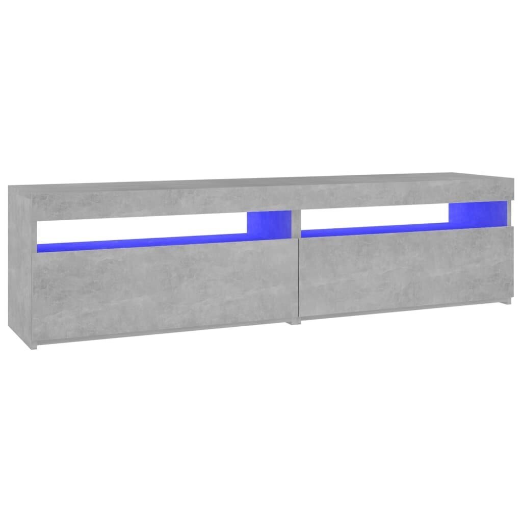 vidaXL TV-tasot 2 kpl LED-valoilla betoninharmaa 75x35x40 cm hinta ja tiedot | TV-tasot | hobbyhall.fi