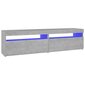 vidaXL TV-tasot 2 kpl LED-valoilla betoninharmaa 75x35x40 cm hinta ja tiedot | TV-tasot | hobbyhall.fi