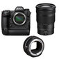 Nikon Z 9 (Z9) + Nikkor Z 24-120mm f/4 S + FTZ II Mount adapter hinta ja tiedot | Kamerat | hobbyhall.fi
