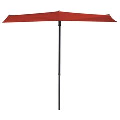 Madison Parvekkeen päivänvarjo Sun Wave 270x150 cm tiilenpunainen hinta ja tiedot | Madison Huonekalut ja sisustus | hobbyhall.fi