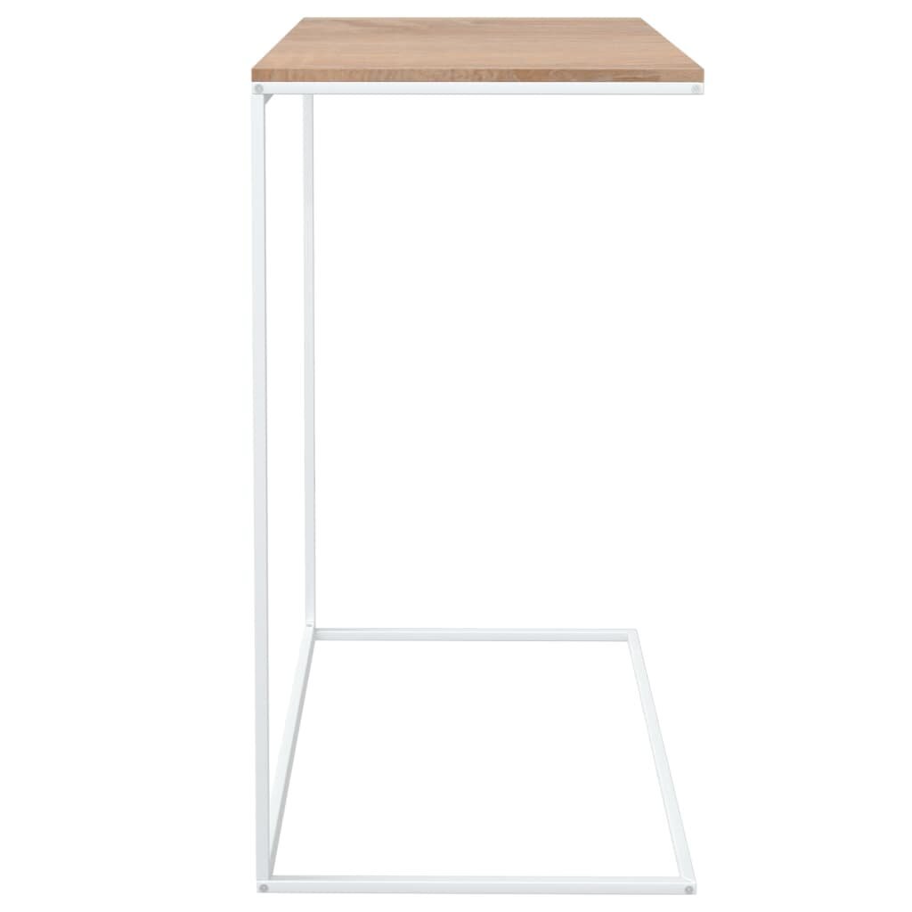 vidaXL Sivupöytä valkoinen 55x35x66 cm tekninen puu hinta ja tiedot | Sohvapöydät | hobbyhall.fi