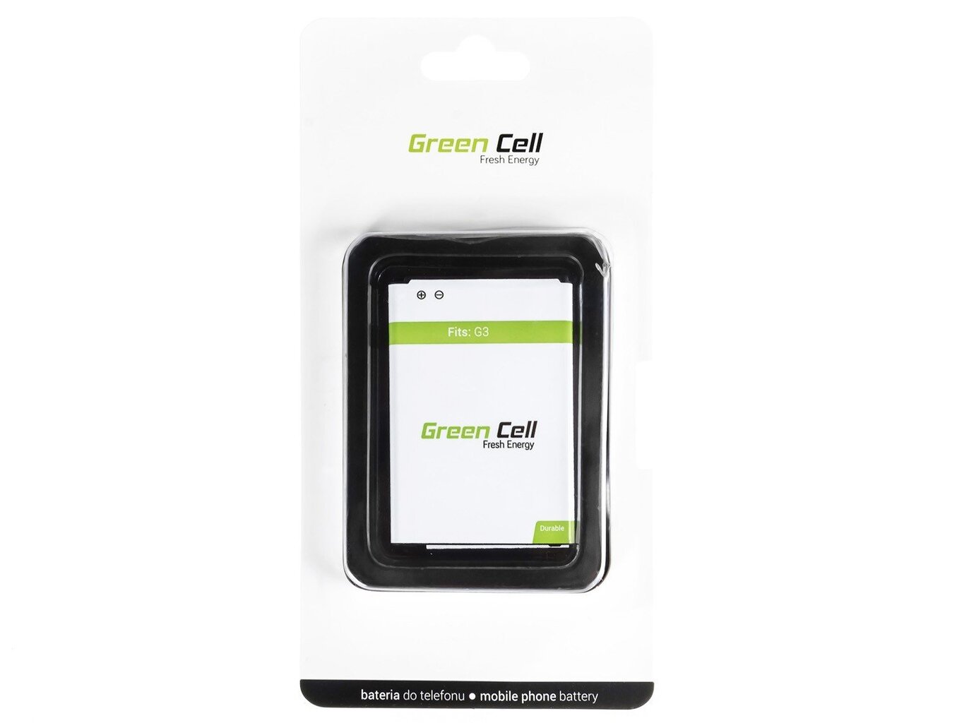 Green Cell, LG G3 BL-53YH hinta ja tiedot | Puhelimen akut | hobbyhall.fi