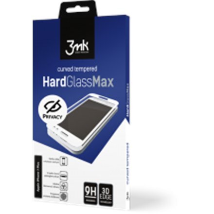 3MK HardGlassMax Privacy iPhone XS Max Black hinta ja tiedot | Puhelimen kuoret ja kotelot | hobbyhall.fi