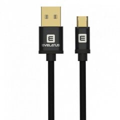 Evelatus Data cable Micro USB EDC02 Dual Side - Blister Grey hinta ja tiedot | Puhelinkaapelit | hobbyhall.fi