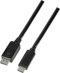 LogiLink UA0336 USB-C - DisplayPort 1.2, 3 m hinta ja tiedot | Puhelinkaapelit | hobbyhall.fi