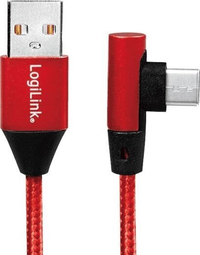 LogiLink CU0146, USB-A/USB-C, 1m hinta ja tiedot | Puhelinkaapelit | hobbyhall.fi