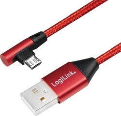 LogiLink CU0149, USB 2.0 - micro-USB, 0.3m hinta ja tiedot | Logilink Puhelimet, älylaitteet ja kamerat | hobbyhall.fi