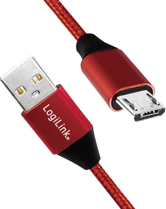 LogiLink CU0152,micro USB, 1 m hinta ja tiedot | Puhelinkaapelit | hobbyhall.fi
