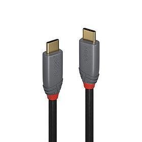 CABLE USB3.2 C-C 0.5M/ANTHRA 36900 LINDY hinta ja tiedot | Puhelinkaapelit | hobbyhall.fi