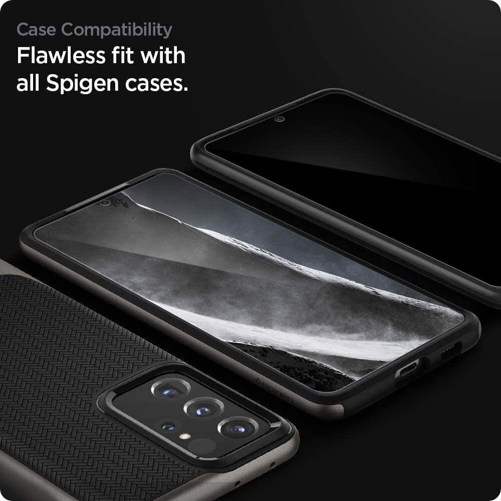 Spigen Samsung Galaxy S21 Ultra hinta ja tiedot | Näytönsuojakalvot ja -lasit | hobbyhall.fi