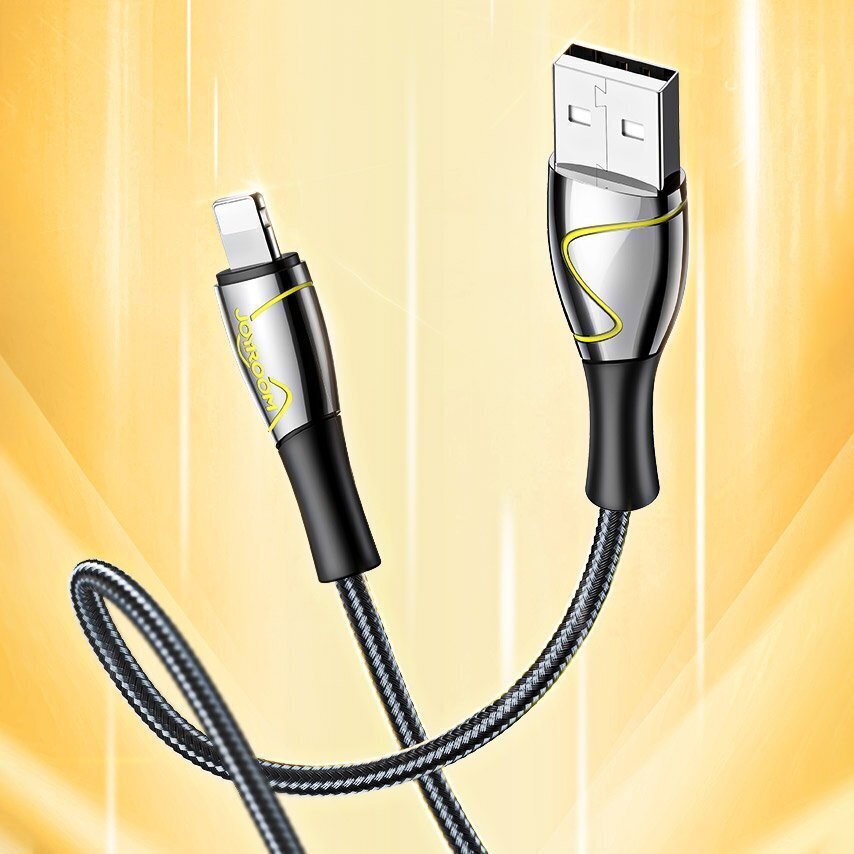Joyroom Mermaid, USB - Lightning cable 2,4A 2m black (S-2030K6) hinta ja tiedot | Puhelinkaapelit | hobbyhall.fi