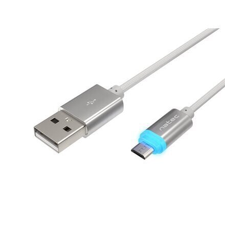 Natec NKA-1209, USB-A/micro USB, 1 m hinta ja tiedot | Puhelinkaapelit | hobbyhall.fi