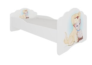 Lasten sänky ADRK Furniture Casimo Dog and Cat, 160x80cm hinta ja tiedot | Lastensängyt | hobbyhall.fi