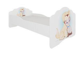 Lasten sänky ADRK Furniture Casimo Dog and Cat, 160x80cm hinta ja tiedot | Lastensängyt | hobbyhall.fi