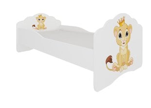 Lasten sänky ADRK Furniture Casimo Lion, 160x80cm hinta ja tiedot | Lastensängyt | hobbyhall.fi