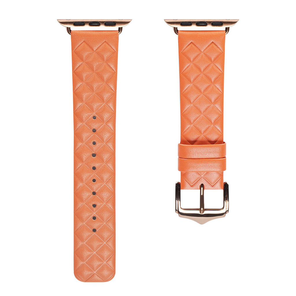 Dux Ducis Leather Watch Band Bracelet Genuine Orange hinta ja tiedot | Älykellojen ja aktiivisuusrannekkeiden lisätarvikkeet | hobbyhall.fi