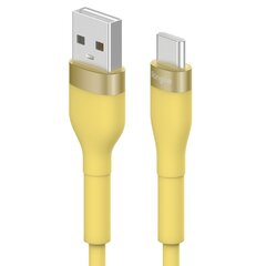 Ringke CB60099RS, USB-A - USB-C 480Mb / s 12W 2m yellow hinta ja tiedot | Puhelinkaapelit | hobbyhall.fi