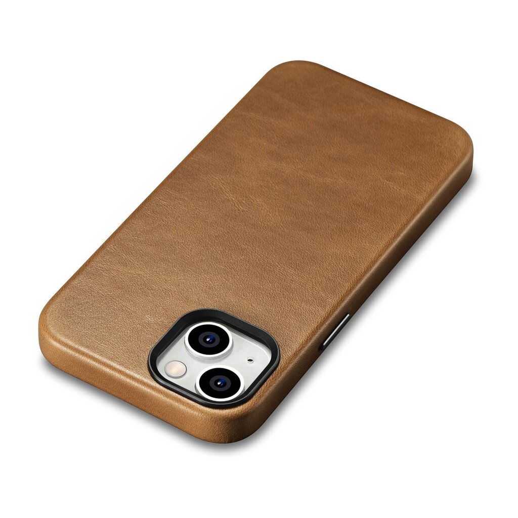 iCarer Oil Wax Leather iPhone 14 Magnetic MagSafe Brown (WMI14220701-TN) hinta ja tiedot | Puhelimen kuoret ja kotelot | hobbyhall.fi
