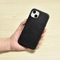 iCarer Leather iPhone 14 Plus Magnetic Leather with MagSafe Black (WMI14220703-BK) hinta ja tiedot | Puhelimen kuoret ja kotelot | hobbyhall.fi