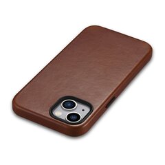 iCarer Leather iPhone 14 Plus Magnetic Leather with MagSafe brown (WMI14220703-RB) hinta ja tiedot | Puhelimen kuoret ja kotelot | hobbyhall.fi