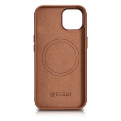 iCarer Leather iPhone 14 brown (WMI14220705-BN) (MagSafe Compatible) hinta ja tiedot | Puhelimen kuoret ja kotelot | hobbyhall.fi