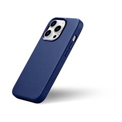 iCarer Leather iPhone 14 Pro Blue (WMI14220706-BU) (MagSafe Compatible) hinta ja tiedot | Puhelimen kuoret ja kotelot | hobbyhall.fi