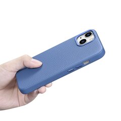 iCarer Litchi Leather iPhone 14 Magnetic MagSafe light blue (WMI14220709-LB) hinta ja tiedot | Puhelimen kuoret ja kotelot | hobbyhall.fi