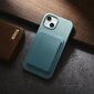 iCarer Litchi Leather iPhone 14 Magnetic MagSafe Green (WMI14220709-GN) hinta ja tiedot | Puhelimen kuoret ja kotelot | hobbyhall.fi