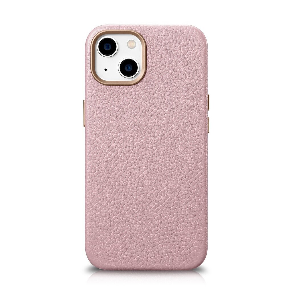 iCarer Litchi Leather iPhone 14 Magnetic MagSafe pink (WMI14220709-PK) hinta ja tiedot | Puhelimen kuoret ja kotelot | hobbyhall.fi