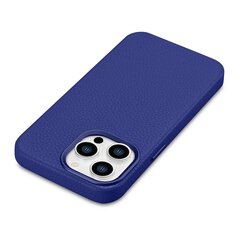 iCarer Litchi Leather iPhone 14 Pro Magnetic MagSafe Dark Blue (WMI14220710-DB) hinta ja tiedot | Puhelimen kuoret ja kotelot | hobbyhall.fi