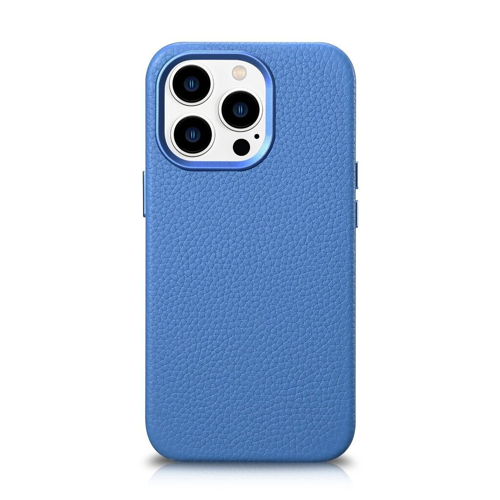 iCarer Litchi Leather iPhone 14 Pro Magnetic MagSafe Light Blue (WMI14220710-LB) hinta ja tiedot | Puhelimen kuoret ja kotelot | hobbyhall.fi