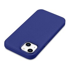 iCarer Litchi Leather iPhone 14 Plus Magnetic MagSafe Dark Blue (WMI14220711-DB) hinta ja tiedot | Puhelimen kuoret ja kotelot | hobbyhall.fi