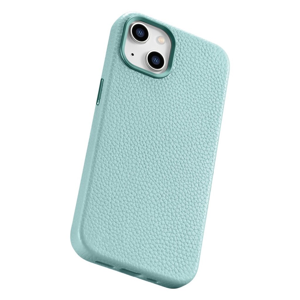 iCarer Litchi Leather iPhone 14 Plus Magnetic MagSafe Green (WMI14220711-GN) hinta ja tiedot | Puhelimen kuoret ja kotelot | hobbyhall.fi