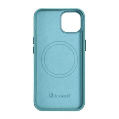 iCarer Litchi Leather iPhone 14 Plus Magnetic MagSafe Green (WMI14220711-GN) hinta ja tiedot | Puhelimen kuoret ja kotelot | hobbyhall.fi